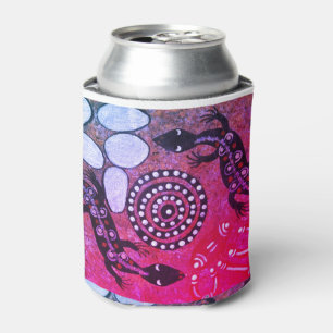 Porta-lata Goanna sonhando rosa na Austrália central