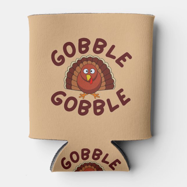 Porta-lata Gobble Gobble Thanksgiving  (Frente)