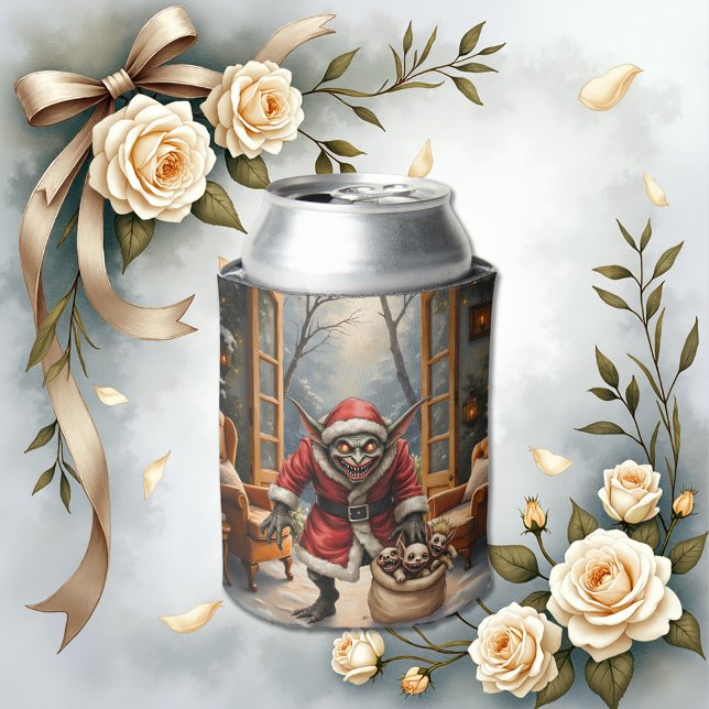 Porta-lata Goblin de Natal assustador - Papais noeis de Mau d (Criador carregado)