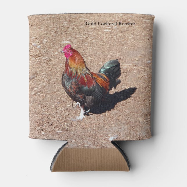 Porta-lata Gold Cockerel Rooster can cooler (Frente)