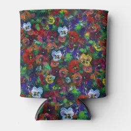 Porta-lata Golden Afternoon Pansies by Jason Street