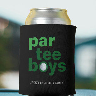 Porta-lata Golf Bachelor Party Par Tear Boys Black