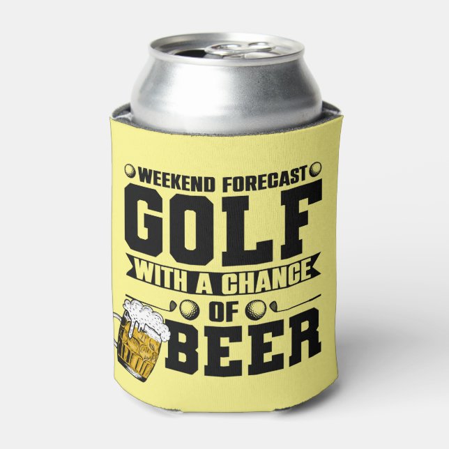 Porta-lata Golf e Beer Engraçados Dizendo Cotações (Can Front)