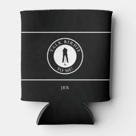 Porta-lata Golf Men's Funny Saying Custom Monogrammed Black