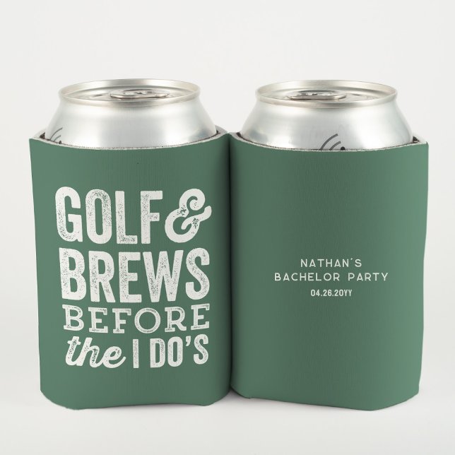 Porta-lata Golfe e cervejas antes da festa de despedida de so (Criador carregado)