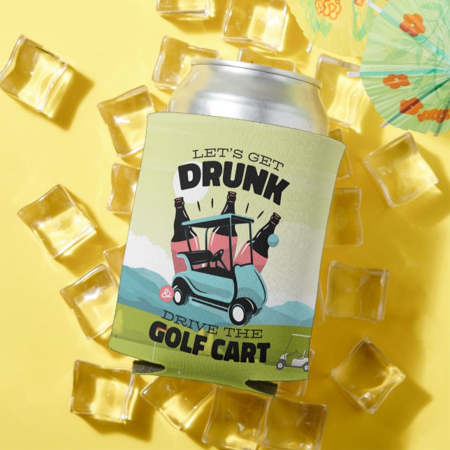 Porta-lata Golfe ganhe Bebado com carrinho de golfe para golf (Verão in situ)