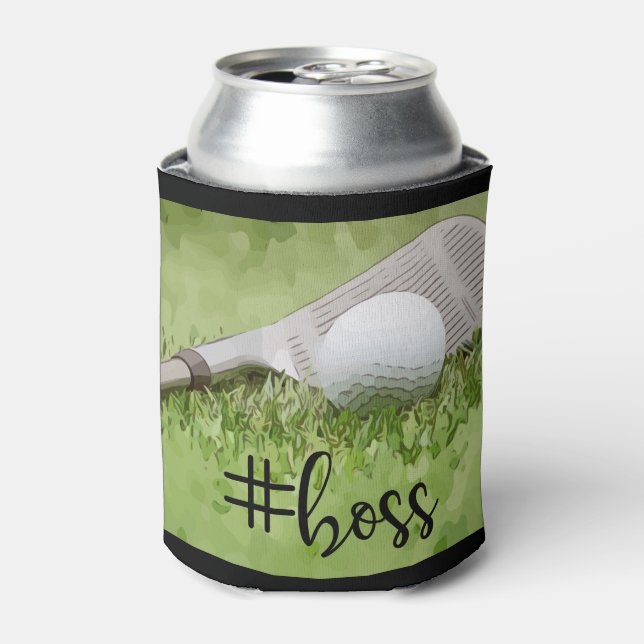Porta-lata Golfer Boss Day (Can Front)