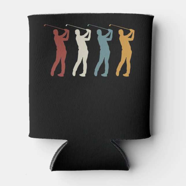 Porta-lata Golfer de retrô-vintage (Frente)