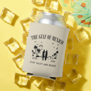 Porta-lata Golfo do México ficam salgados e resistem