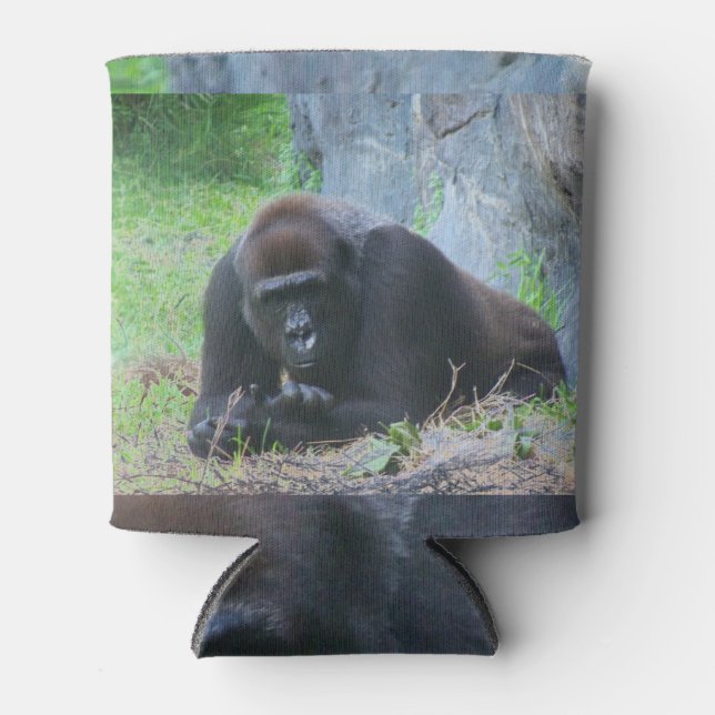 Porta-lata Gorila Negra (Frente)