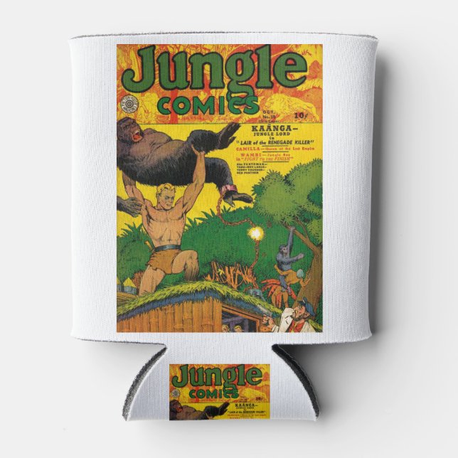 Porta-lata Gorilas - Menino da Selva - Pântano - Arma - Cara  (Frente)