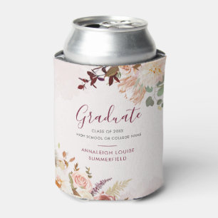 Porta-lata Graduação 2025 Floral Watercolor Party