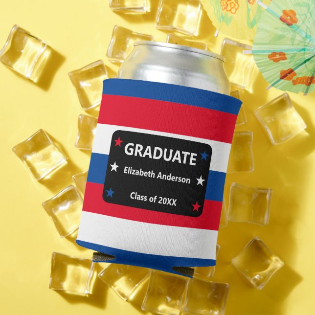 Porta-lata Graduação de Estrelas e Stripes Patrióticas (Verão in situ)