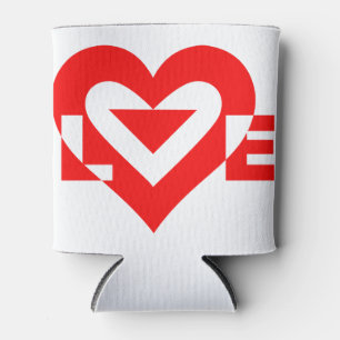 Porta-lata Gráfico de Amor legal, Vermelho