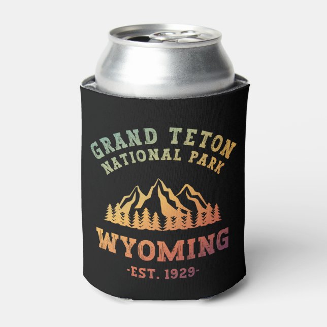 Porta-lata Grand Teton National Park Wyoming EUA Gradiente T- (Can Front)