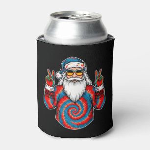 Porta-lata Gravata de Natal Dye Santa Óculos de Sol Sinal de 
