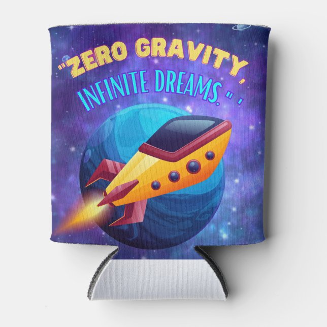 Porta-lata Gravidade zero sonhos infinitos (Frente)