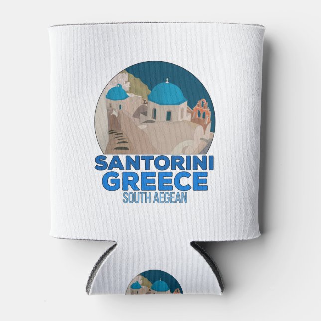 Porta-lata Grécia Santorini, Egeu do Sul (Frente)