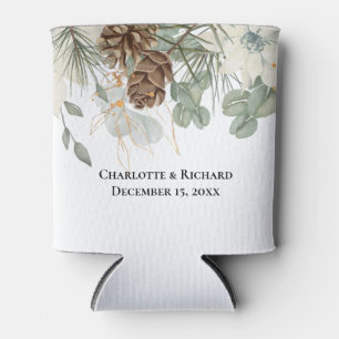 Porta-lata Greenery Rustic & Pinecones