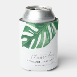 Porta-lata Greenery Tropical Monstera Sai do Casamento de Ver