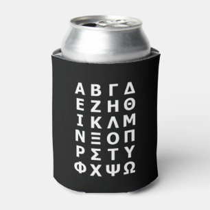 Porta-lata Grego - Alphabet Can Cooler