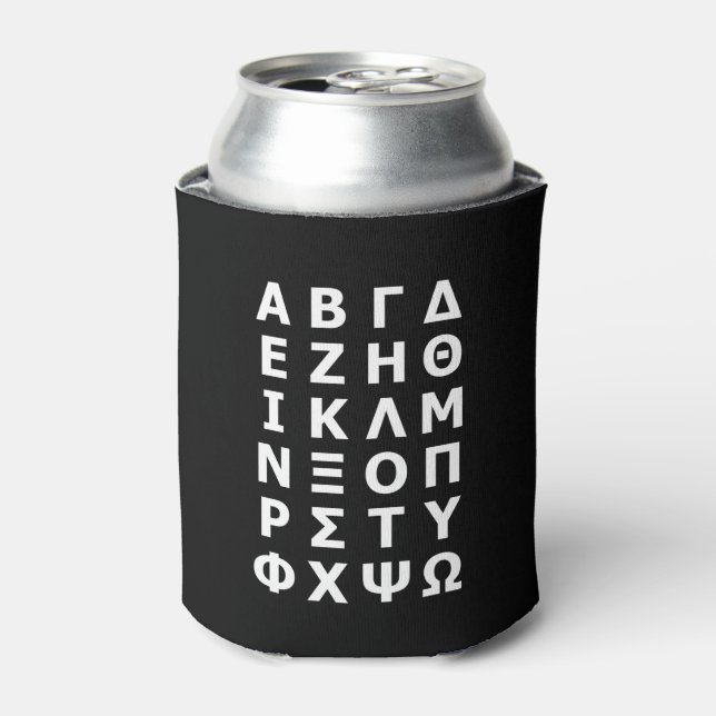 Porta-lata Grego - Alphabet Can Cooler (Can Front)
