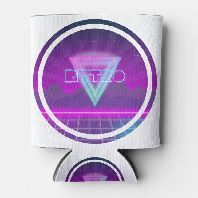 Porta-lata Grelha Retroativa de Onda Sintética 80s (Frente)