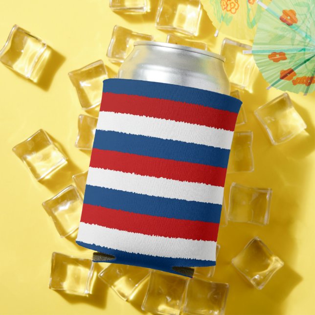 Porta-lata Greve Vermelha, Branca e Azul (Verão in situ)