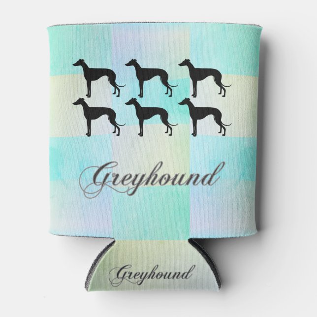 Porta-lata Greyhound Silhouette pode resfriar (Frente)