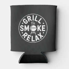 Porta-lata Grill Smoke Relax BBQ Quote