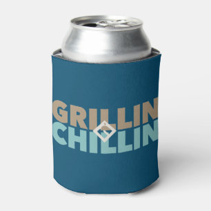 Porta-lata Grillin' e Chillin' personalizados