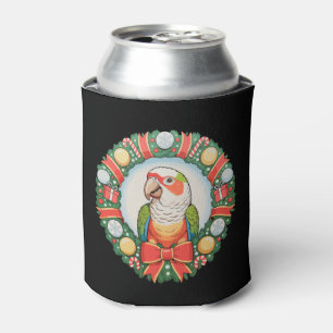 Porta-lata Gringo de Natal Papagaio Conura de Bochecha Verde 