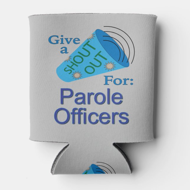 Porta-lata Gritar para Policiais (Frente)