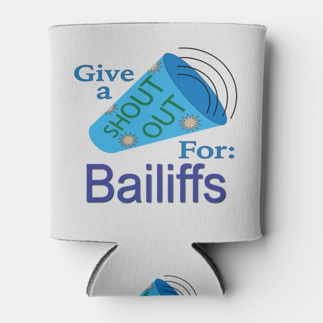 Porta-lata Gritar por Bailiffs (Frente)