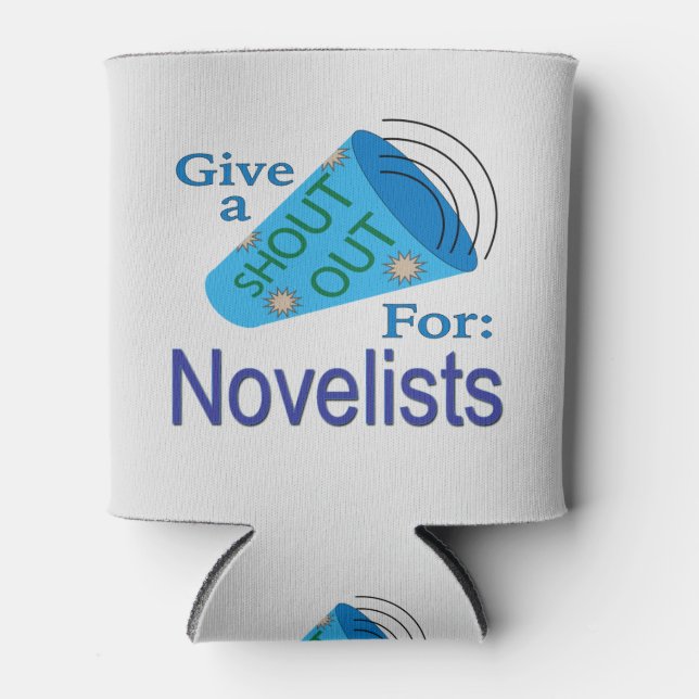 Porta-lata Gritar por Novelistas (Frente)