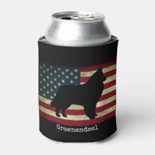 Porta-lata Groenendael com bandeira americana pode