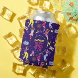 Porta-lata Groovy Roller Disco Purple Party - Geração do Milê