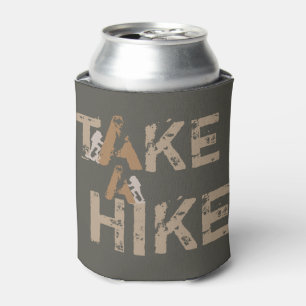 Porta-lata Grunge Take a Hike Typografia