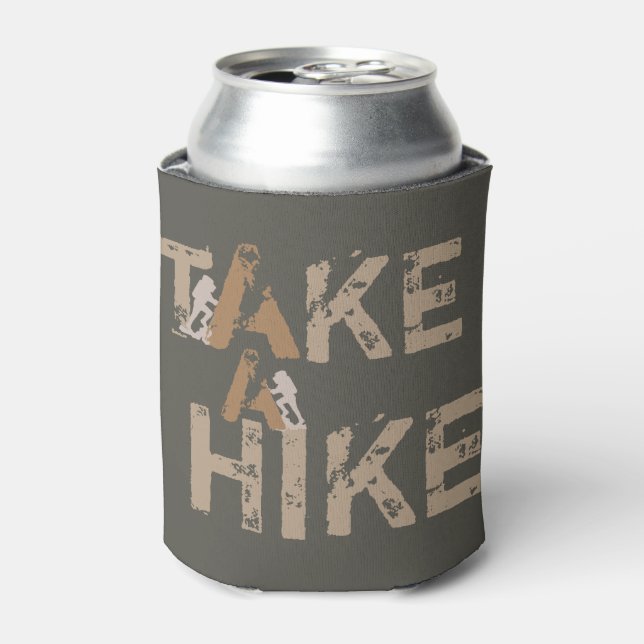 Porta-lata Grunge Take a Hike Typografia (Can Front)
