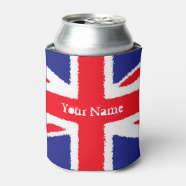 Porta-lata Grunge Union Jack Personalizado