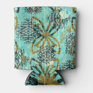 Porta-lata Grungy Tribal: Etnia Rug Motif