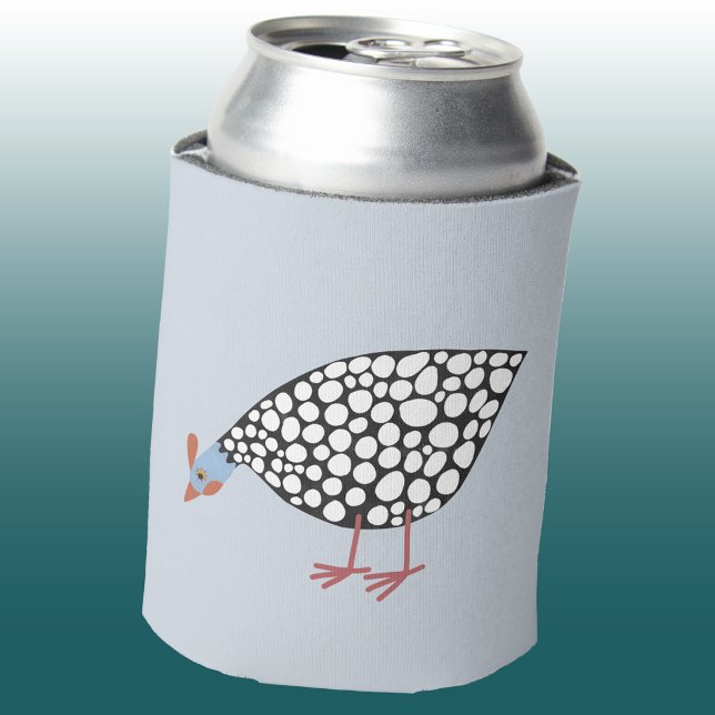 Porta-lata Guiné Hen (Guineafowl fun blue can cooler)