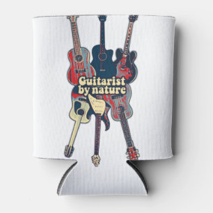 Porta-lata Guitarista por natureza. Guitaristas coloridos vin