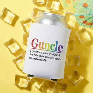 Porta-lata Guncle Definition Rainbow Funny Gift