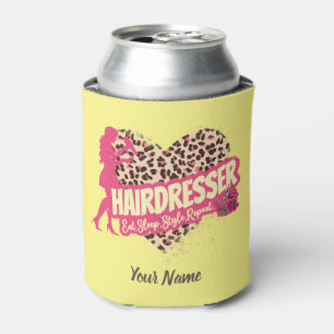 Porta-lata Hairdresser Leopardo Hustler Hairstylist