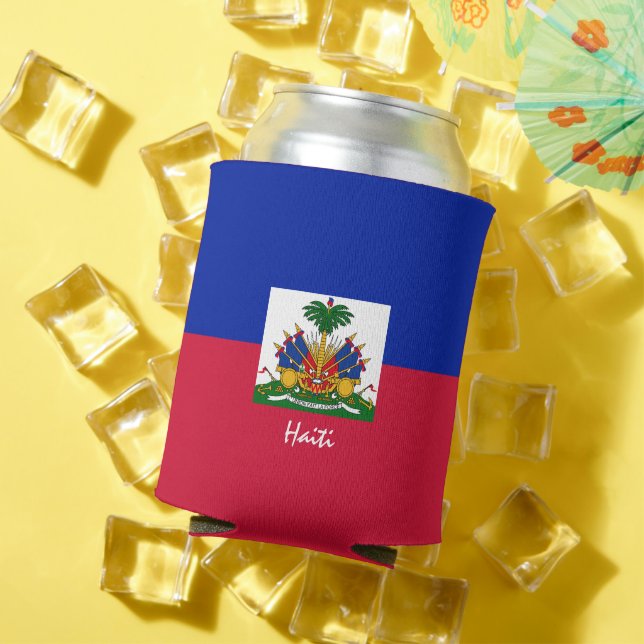 Porta-lata Haitiano Flag pode resfriar e divertir o partido H (Verão in situ)