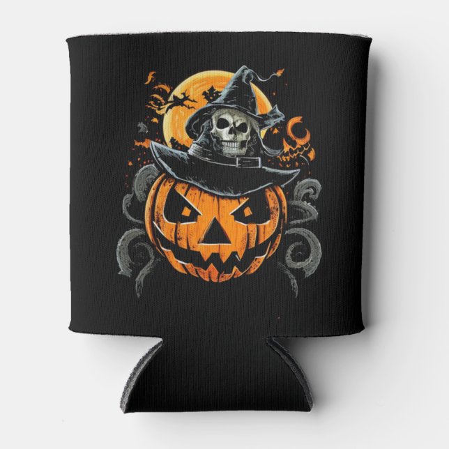 Porta-lata Halloween/abóbora/outono/outono (Frente)