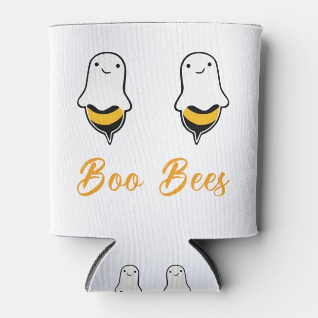 Porta-lata Halloween Boo Bees Ghost (Frente)