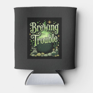 Porta-lata Halloween Brewing Trouble Bruxa Caldeirão Poção De