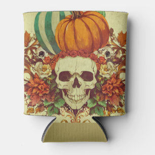 Porta-lata Halloween/esqueleto/abóbora/queda